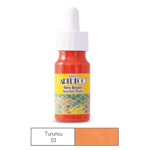 Ebru Boyası 30 ml Turuncu