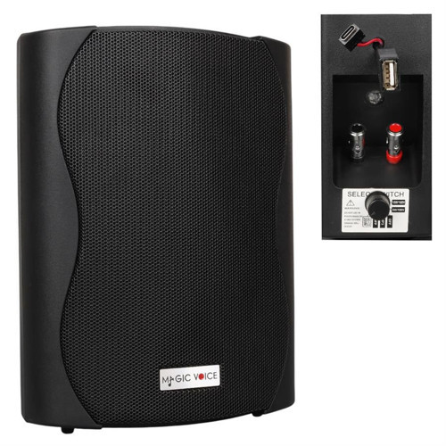 F-LHY5S 5.25 İnç 13.5 Cm Hat Trafolu Duvar Tipi Sütun Okul Cami Hoparlör 20W RMS 180W Peak MP3 USB Uyumlu