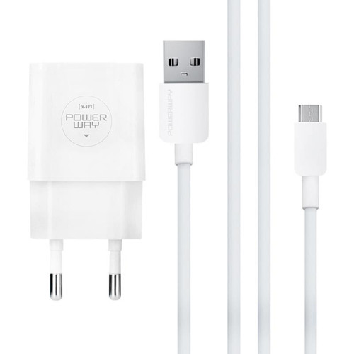 Powerway X-171 Micro USB 2.1 Amper Şarj Aleti Kablo Şarj Cihazı