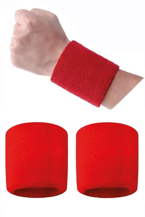 2 Adet Spor Bileklik Sporcu Bilekliği Havlu Ter Bilekliği