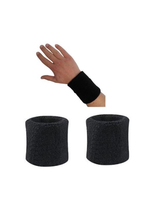 2 Adet Spor Bileklik Sporcu Bilekliği Havlu Ter Bilekliği