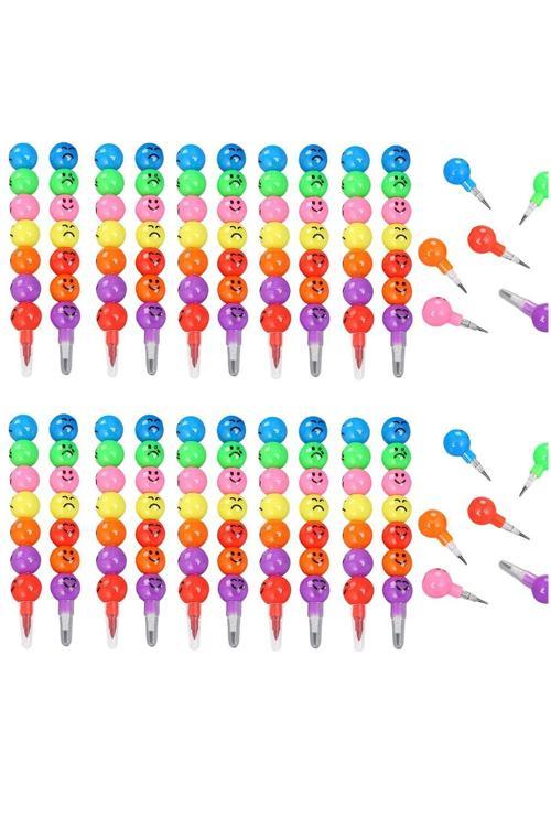20 Adet Eğlenceli Emoji Yumurtlayan Kurşun Kalem - Karne Hediyesi – Öğrenciye Hediye Kalem Seti