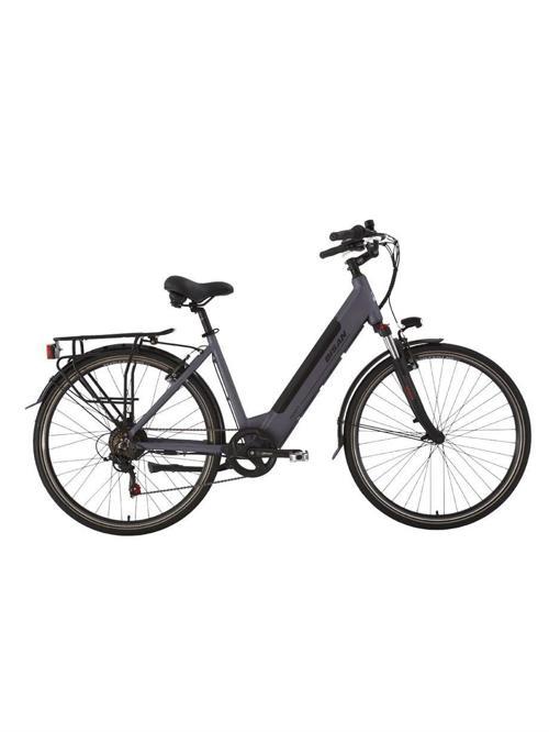 MOON ELEKTRİKLİ BİSİKLET 47CM V 28 JANT 7 VİTES METALİK GRİ SİYAH