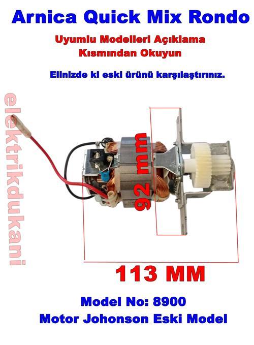 QU Quick Mix Rondo Motor Komple 220v (Orjinal Yedek Parça)
