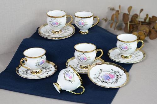 -FLEUR 6LI KAHVE FİNCANI