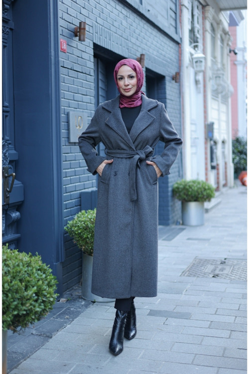 Elzem Moskov Kaşe Kadın Kaban -7006