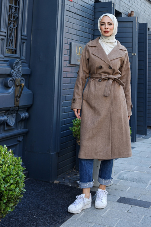 Belis Kaşe Kadın Kaban 5801-1