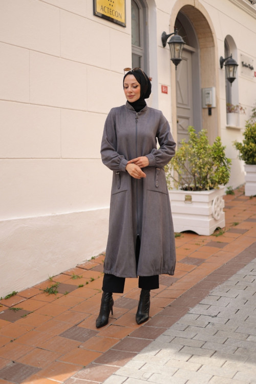 Rüya Süet Kadın Kaban - 422529