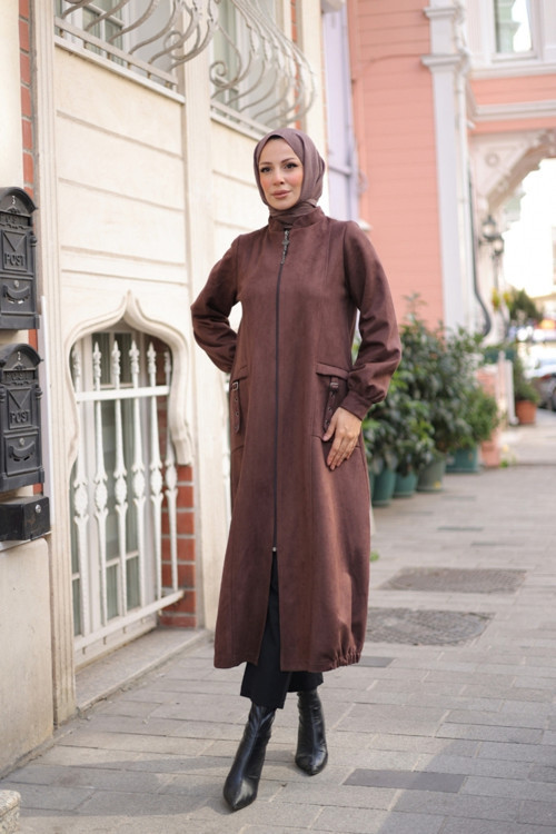 Rüya Süet Kadın Kaban - 422529