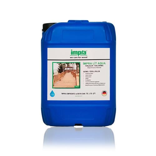 İmpra İmpralit Aqua Su Bazlı Ahşap Koruyucu Emprenye Fırça ve Daldırma Şeffaf 5 Lt