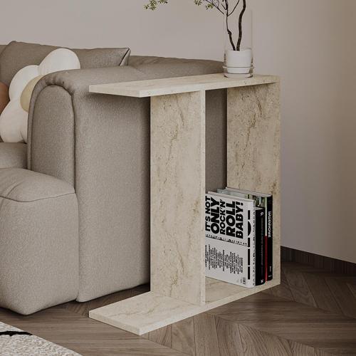 Lotus Modern Yan Sehpa – Kitaplıklı ve Dekoratif Tasarım