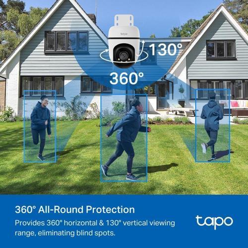 Tapo C500 V2.0 Işıklı ve Renkli Gece Görüşlü , Sesli ve Işıklı Alarm , Yatay/Dikey 360 Derece Dış Mekan Wi-Fi Güvenlik Kamerası