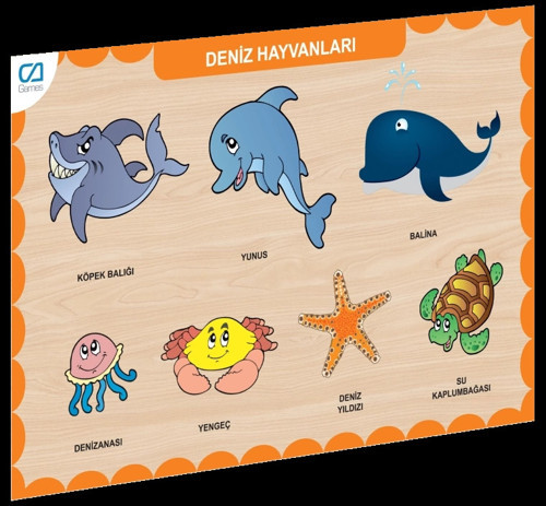 BFS CAAHS-3212 CA GAMES AHŞAP DENİZ HAYVANLARI BUL-TAK