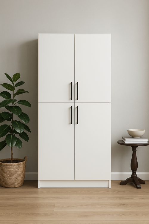 4 Kapaklı Çok Amaçlı Dolap (189×90×35 cm)