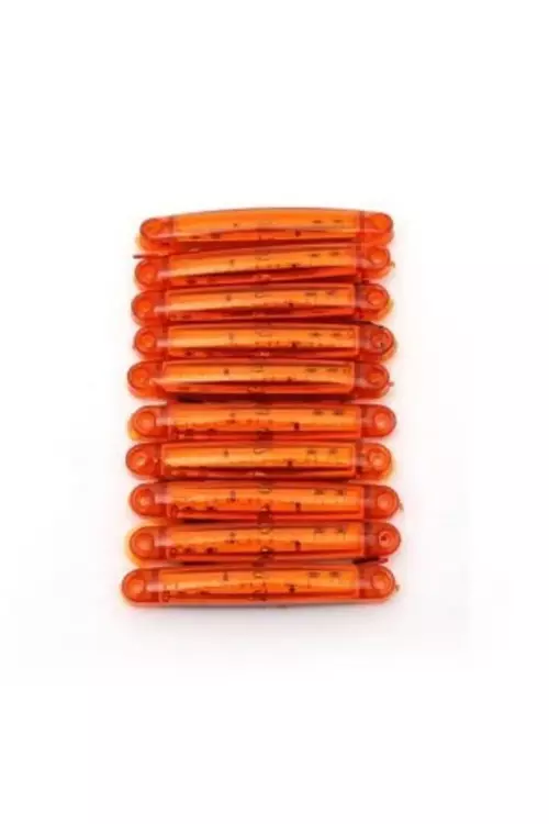 10 Adet 9 Ledli Parmak Led Lamba Sarı 12v-24v