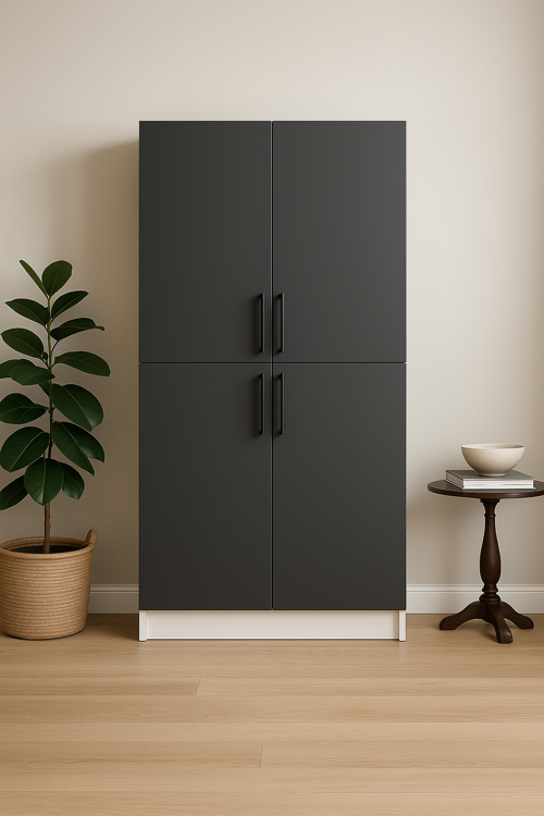 4 Kapaklı Çok Amaçlı Dolap (189×90×35 cm)