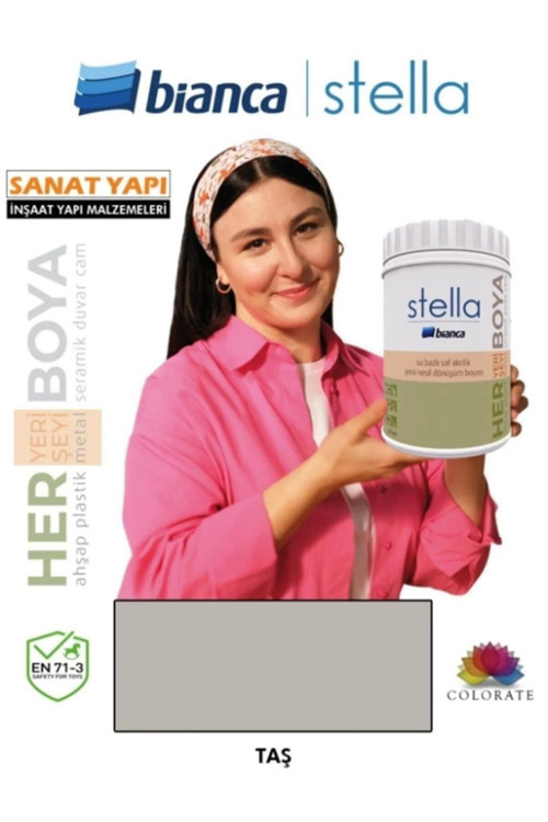 Stella Su Bazlı Akrilik Boya Taş