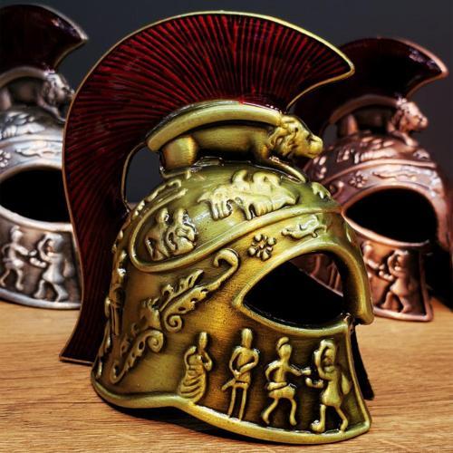 Metal Dekoratif Şövalye Miğferi