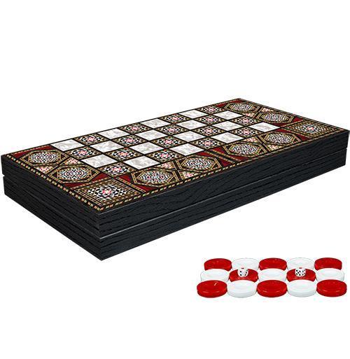 Klasik Sedef İşlemeli Tavla Model 1