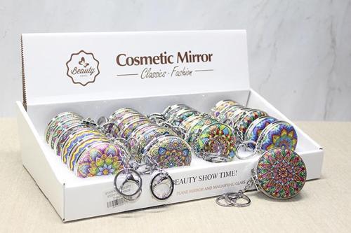 Taşlı El Aynası Anahtarlık Model 6