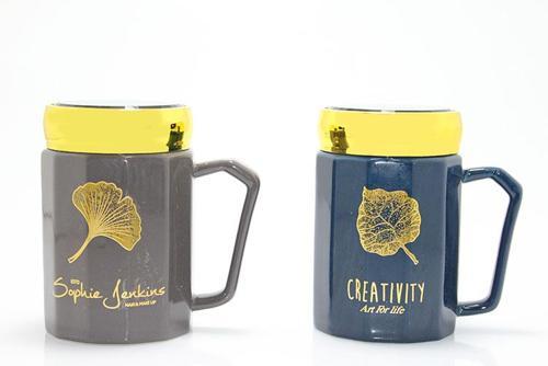 Ayna Kapaklı Porselen Kupa Bardak