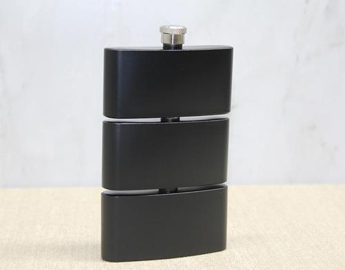 3 Katlı Paslanmaz Çelik Matara Siyah Renk