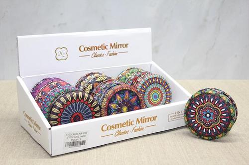 Taşlı Yuvarlak El Aynası Kalın Model 3