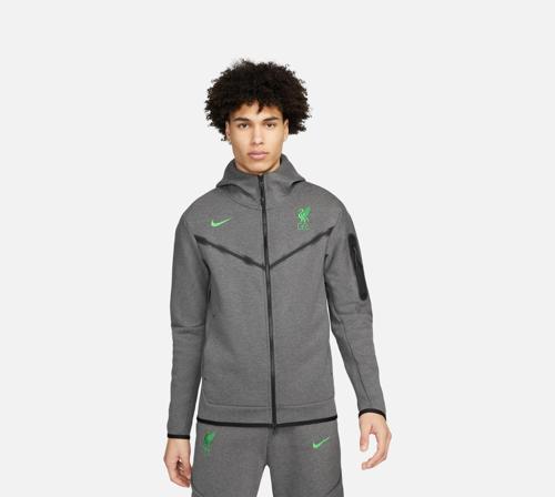 Liverpool FC Tech Fleece Windrunner Full-Zip Hoodie Erkek Sweatshirt-SPORTXOUTLET