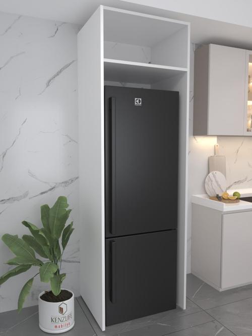 buzdolabı derin dondurucu dolabı modülü antarktika beyaz 210*080*70 kapaksız arkalıksız