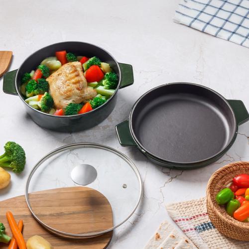 Duo Cast İron Tencere Fesleğen 24 cm