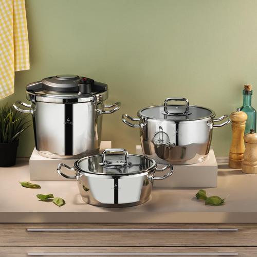 Touch & Cook Kanka Düdüklü Tencere Seti 3+4,5+6 Litre