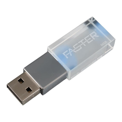 64 GB Mimi Serisi USB 3.0 Yüksek Hızlı Mavi Işıklı Metal Flash Bellek