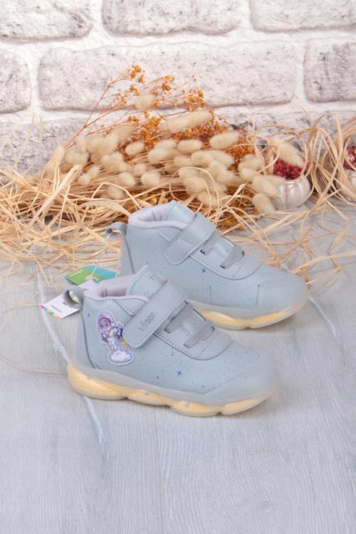 946.B25K.447 Geminis Gri Anatomik Işıklı Erkek Çocuk Bot