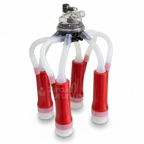 Büyükbaş Süt Sağım Makinesi 160cc Silikon Memelikli Pençe Komple Set