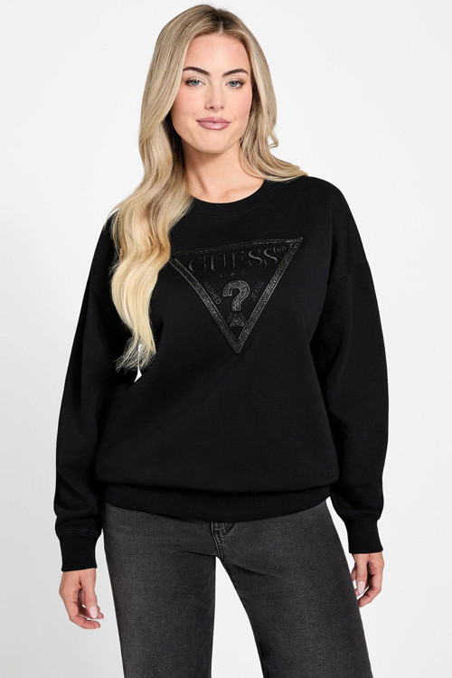Kadın Bisiklet Yaka Sweatshirt
