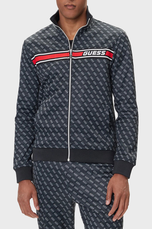 Logolu Erkek Fermuarlı Sweatshirt