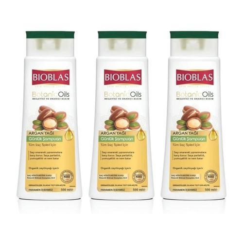 BotanicOils Argan Yağı Şampuan 500 ml x 3 Adet