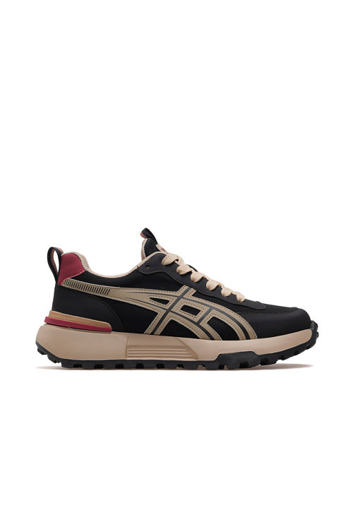 Erkek Deri Günlük Hafif Sneaker Ayakkabı 25k 25k501-2 M Siyah