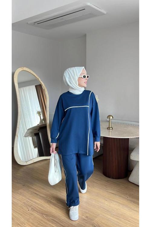 OLİVİA KADIN MEVSİMLİK PENYE ALT ÜST SPOR VE RAHAT TESETTÜR İKİLİ TAKIM