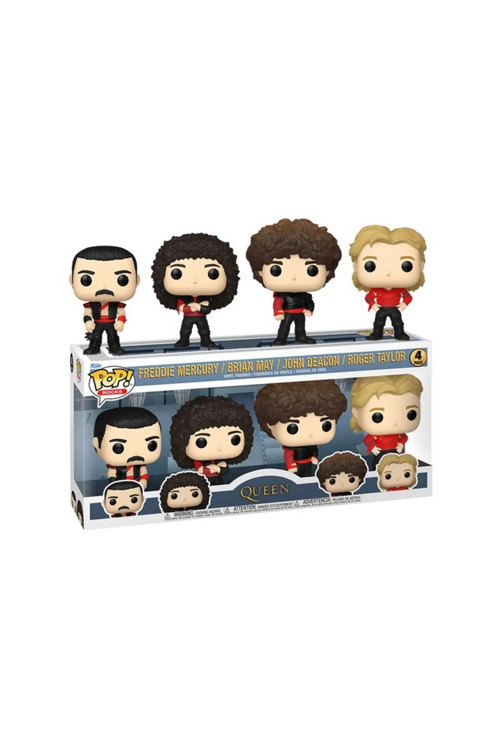 Pop 4-Pack Rocks Queen - Freddy Mercury, Brian May, John Deacon, Roger Taylor