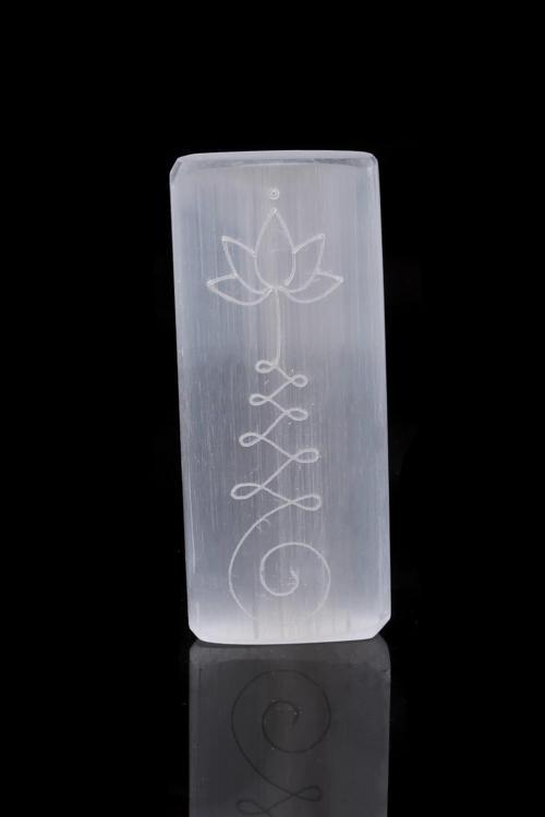 Selenit Taşı Nilüfer Desenli  600145