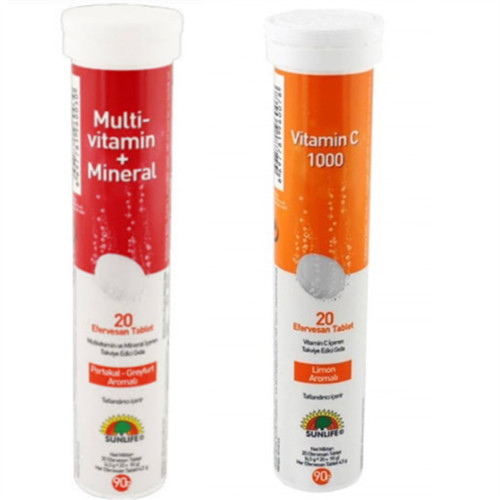 Multi Vitamin Mineral + Vitamin C Vitamini Destek Paketi