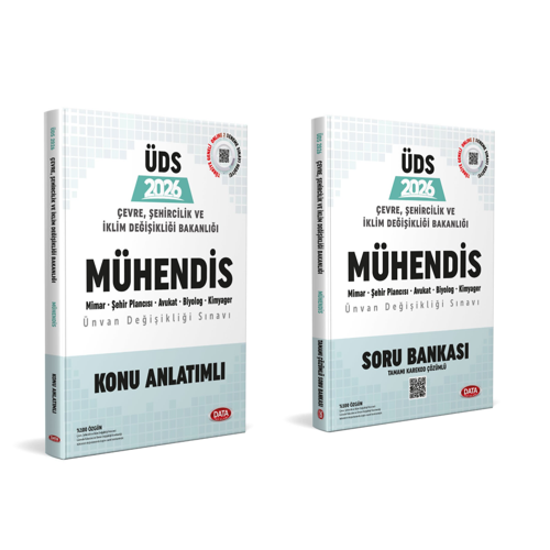 Data 2026 Çevre, Şehircilik ve İklim Değişikliği Bakanlığı Mühendis Konu Anlatımlı Soru Bankası Seti