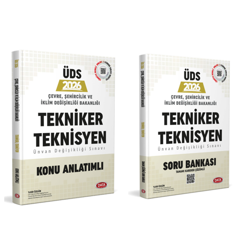 Data 2026 Çevre, Şehircilik ve İklim Değişikliği Bakanlığı Tekniker ve Teknisyen Konu Anlatımlı Soru