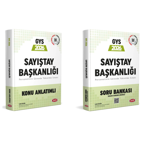 Data 2026 GYS Sayıştay Başkanlığı Konu Anlatımlı Soru Bankası Seti Data Yayınları