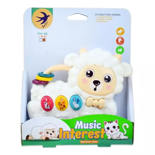 Pilli Müzikli Kuzu Bebek İlk Piyanom 855-201D