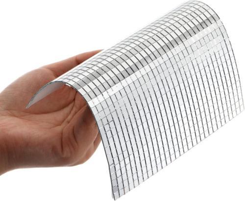 Kare Silver Cam Mozaik 30x30 cm Fayans Çıkartmaları El İşi Kare Cam Fayans Kendinden Yapışkanlı Aynalı Dekor Pan