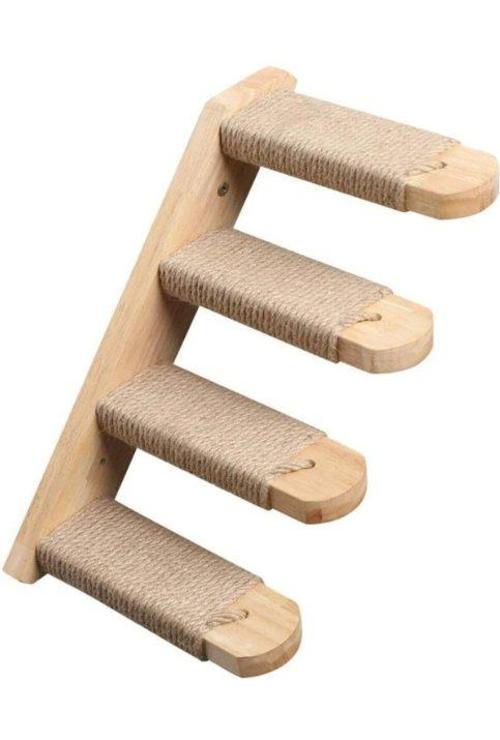 CW372-002 Duvara Monte Kedi Tırmanma ve Tırmalama Merdiveni 40x22cm (1 Adet)