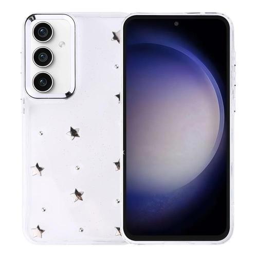 Galaxy S23 FE Kılıf Airbag Tasarımlı Simli Şeffaf Zore Kutup Kapak