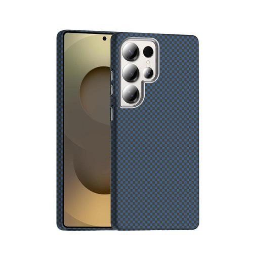 Galaxy S25 Ultra Kılıf M-safe Şarj Özellikli Karbon Fiber Görünümlü Zore Gros Kapak